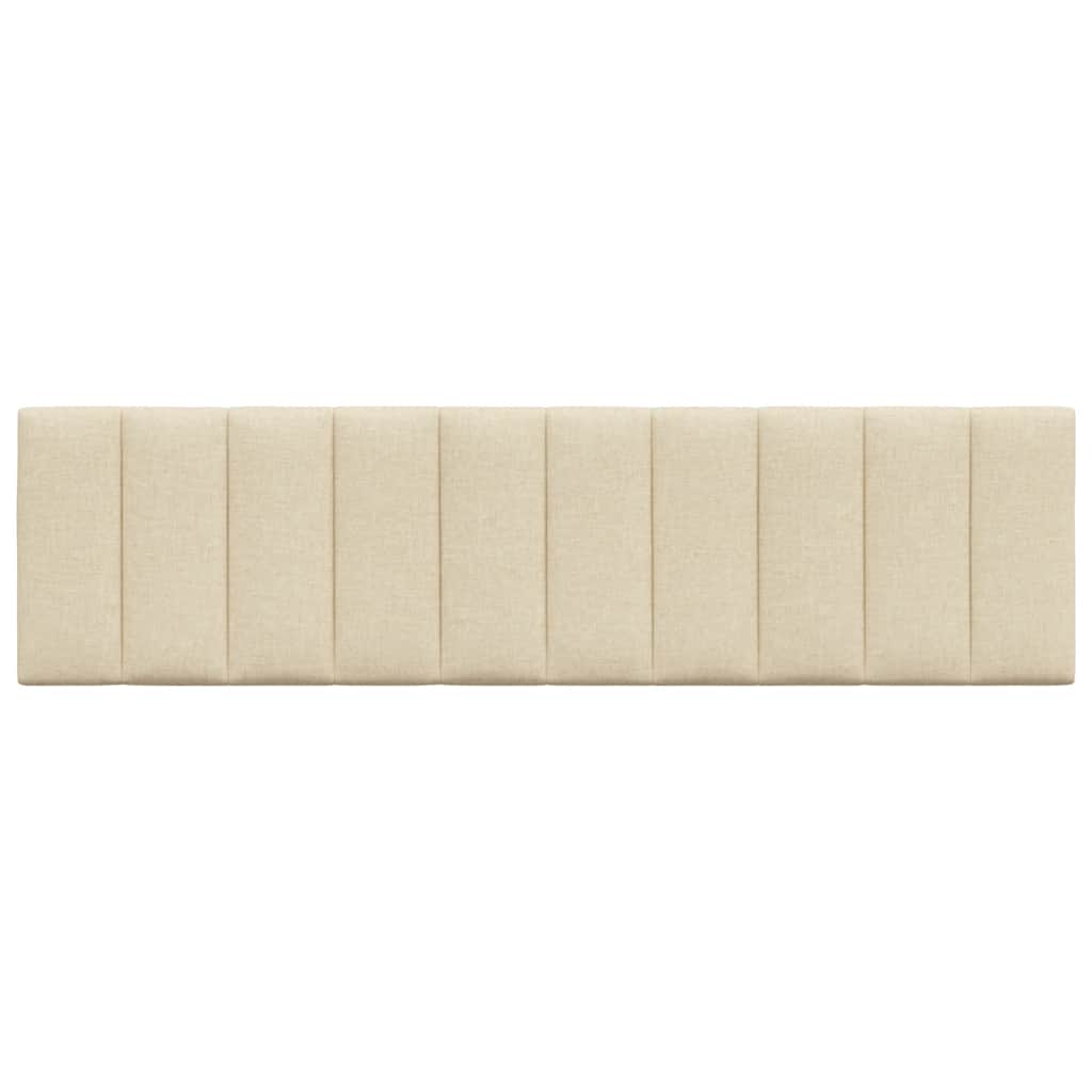 vidaXL Kopfteil-Kissen "Hanko" Creme 180 cm Stoff