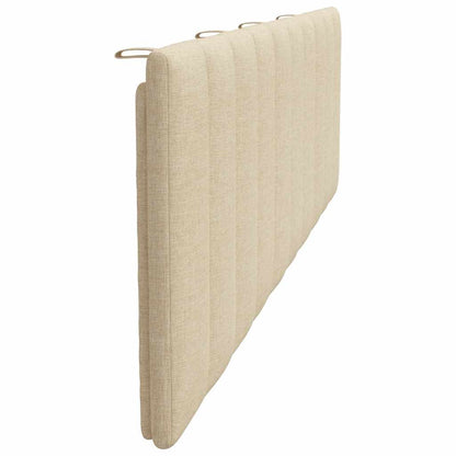 Kopfteil-Kissen "Hanko" Creme 180 cm Stoff