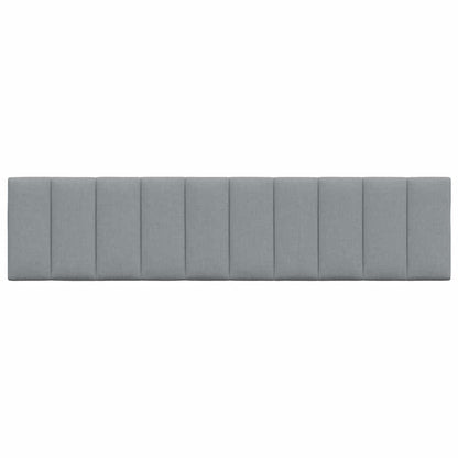vidaXL Kopfteil-Kissen "Hanko" Hellgrau 200 cm Stoff