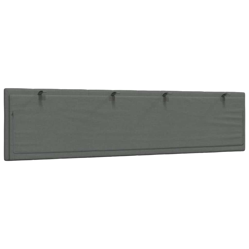 vidaXL Kopfteil-Kissen "Hanko" Dunkelgrau 200 cm Stoff