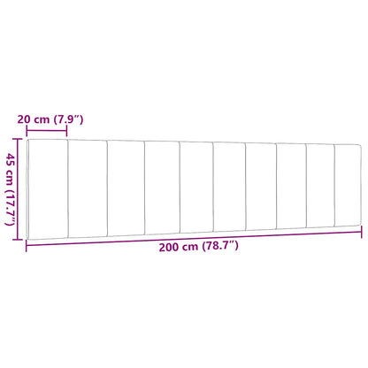 vidaXL Kopfteil-Kissen "Hanko" Dunkelgrau 200 cm Stoff