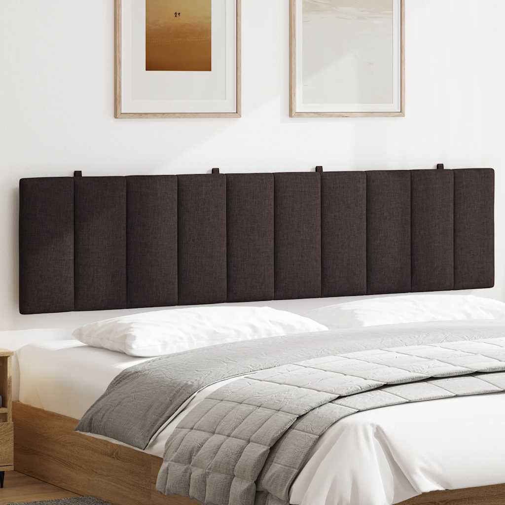 vidaXL Kopfteil-Kissen "Hanko" Dunkelbraun 200 cm Stoff