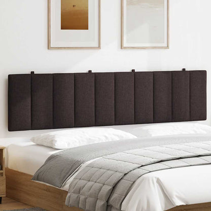 vidaXL Kopfteil-Kissen "Hanko" Dunkelbraun 200 cm Stoff