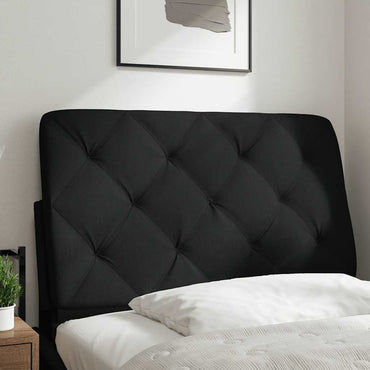vidaXL Kopfteil-Kissen Schwarz 80 cm Stoff