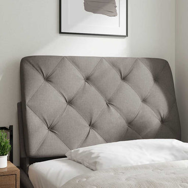 vidaXL Coussin de tête de lit taupe 80 cm en tissu