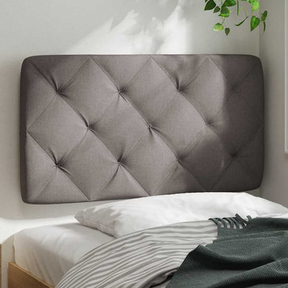 Kopfteil-Kissen Taupe 80 cm Stoff