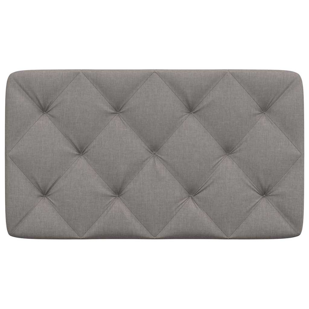 vidaXL Coussin de tête de lit taupe 80 cm en tissu