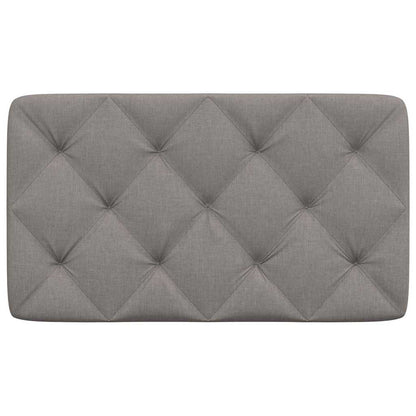 vidaXL Coussin de tête de lit taupe 80 cm en tissu