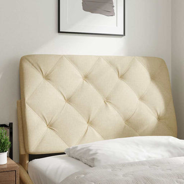 vidaXL Kopfteil-Kissen Creme 80 cm Stoff