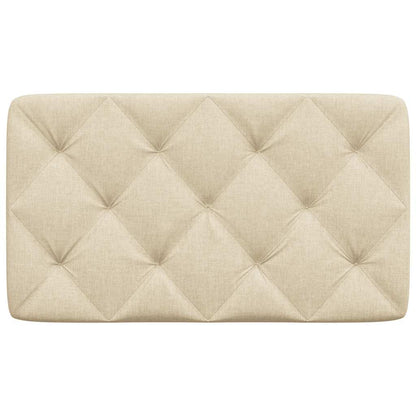 vidaXL Kopfteil-Kissen Creme 80 cm Stoff