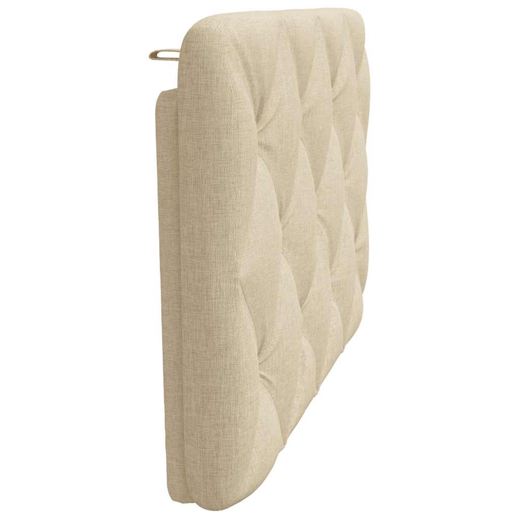 Kopfteil-Kissen Creme 80 cm Stoff