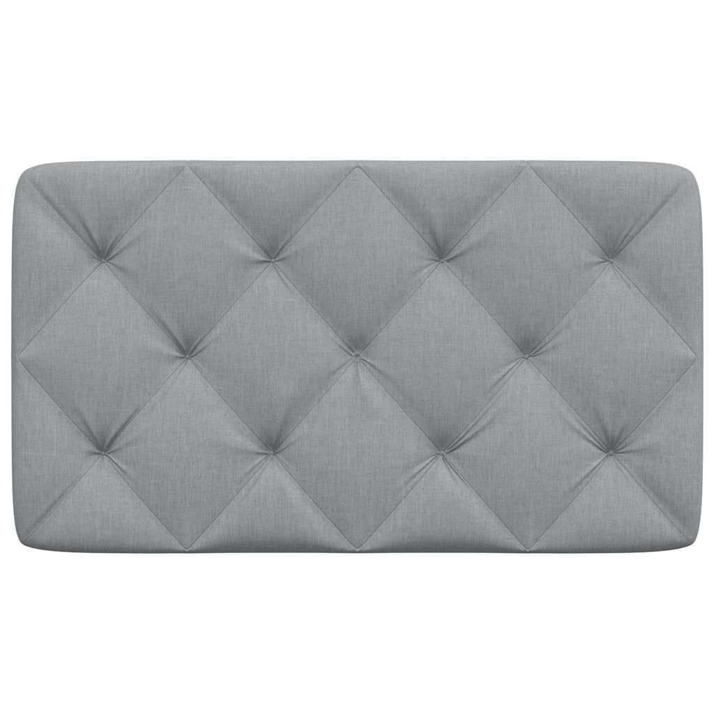 vidaXL Kopfteil-Kissen Hellgrau 90 cm Stoff