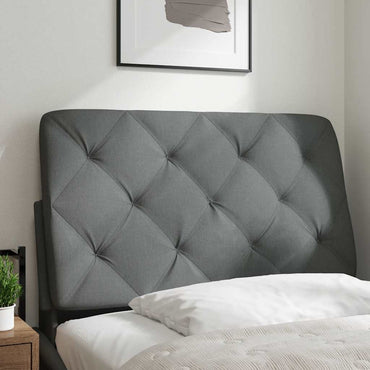 vidaXL Kopfteil-Kissen Dunkelgrau 90 cm Stoff