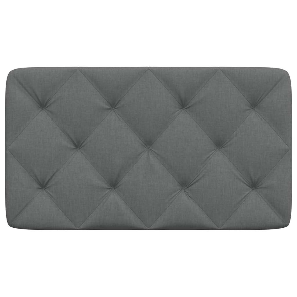 vidaXL Kopfteil-Kissen Dunkelgrau 90 cm Stoff