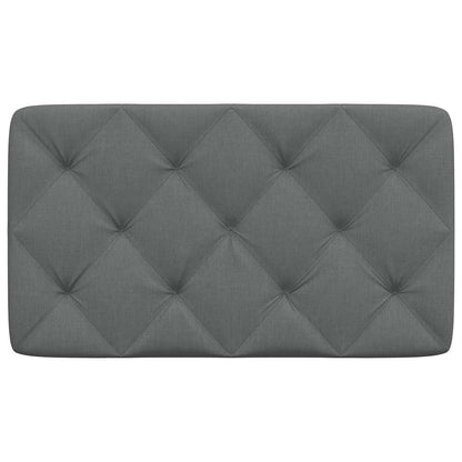 vidaXL Kopfteil-Kissen Dunkelgrau 90 cm Stoff
