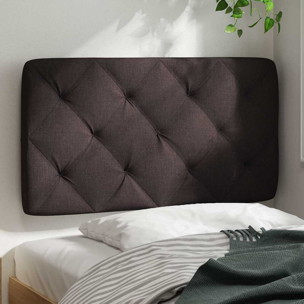 vidaXL Kopfteil-Kissen Dunkelbraun 90 cm Stoff