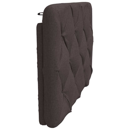 vidaXL Kopfteil-Kissen Dunkelbraun 90 cm Stoff