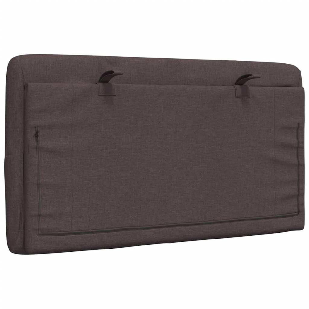 vidaXL Kopfteil-Kissen Dunkelbraun 90 cm Stoff