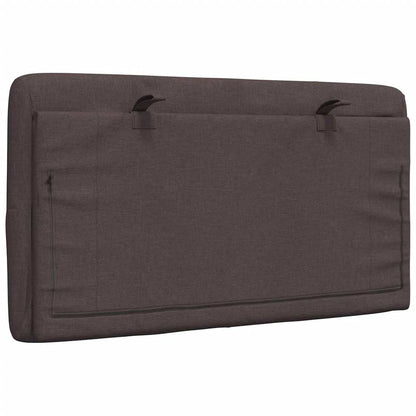 vidaXL Kopfteil-Kissen Dunkelbraun 90 cm Stoff