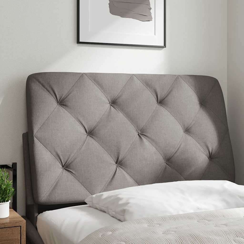 vidaXL Kopfteil-Kissen Taupe 90 cm Stoff