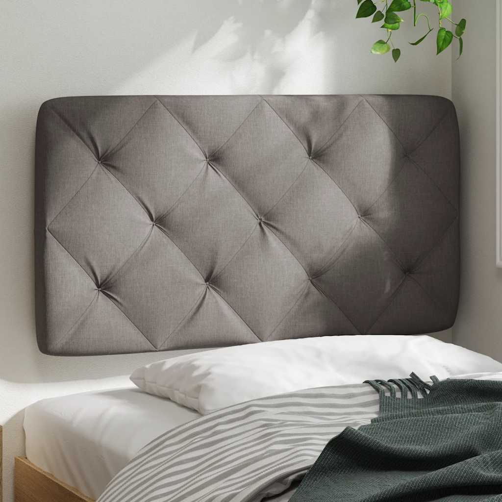 vidaXL Kopfteil-Kissen Taupe 90 cm Stoff