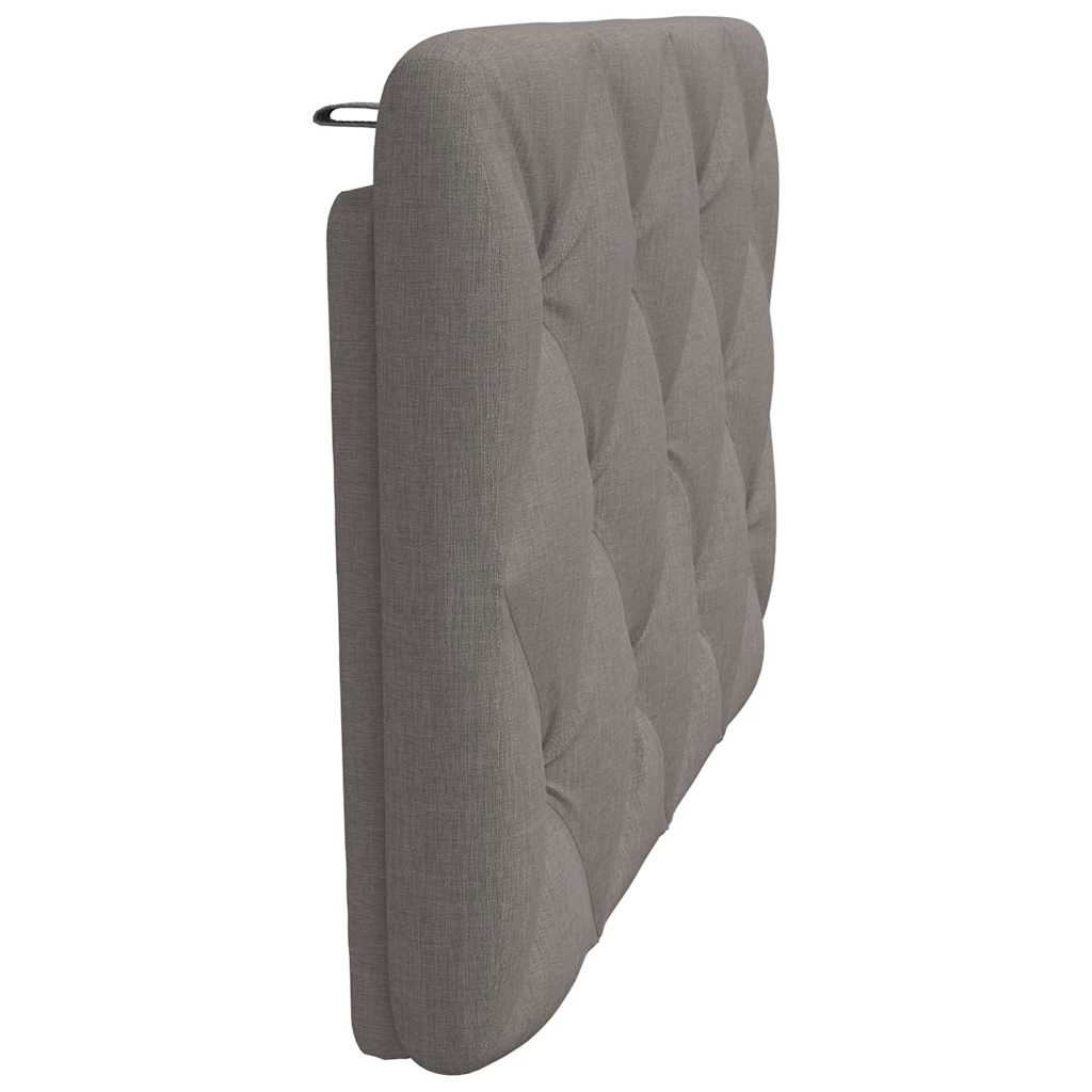 vidaXL Kopfteil-Kissen Taupe 90 cm Stoff