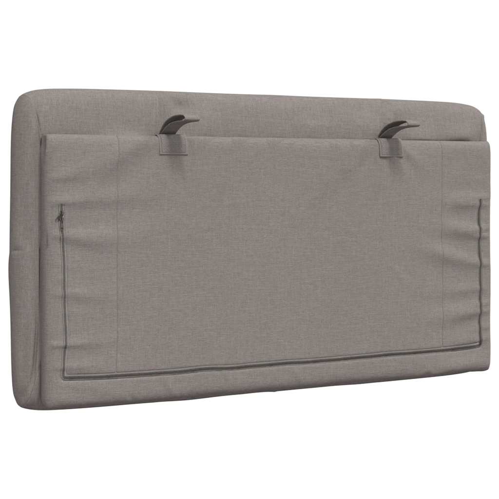 vidaXL Kopfteil-Kissen Taupe 90 cm Stoff