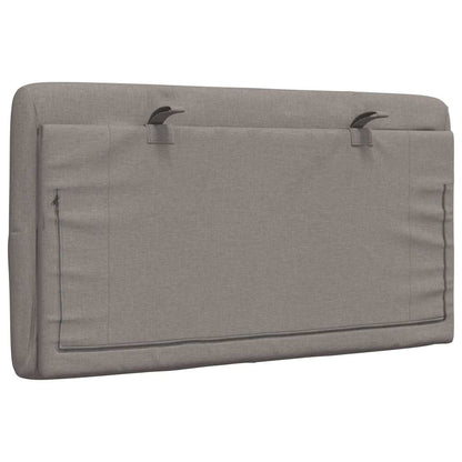 vidaXL Kopfteil-Kissen Taupe 90 cm Stoff