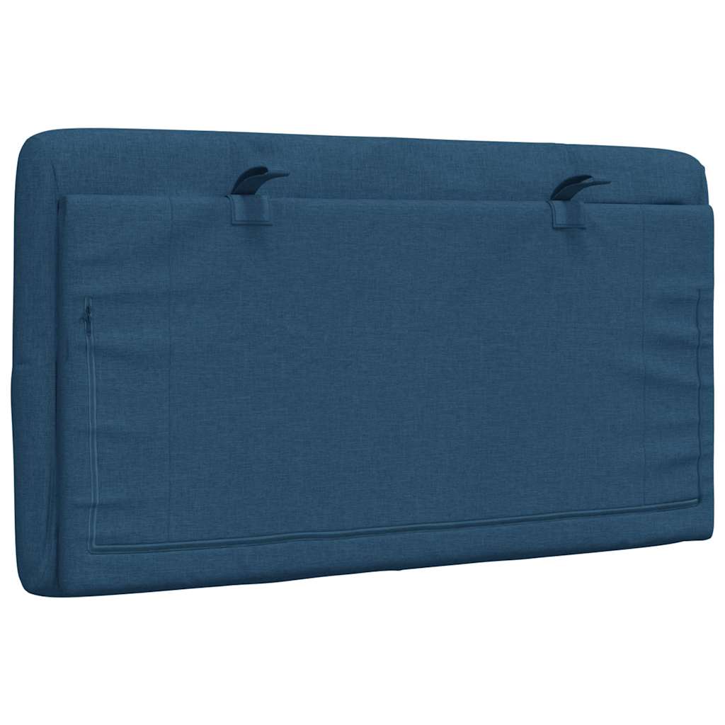 vidaXL Kopfteil-Kissen Blau 90 cm Stoff