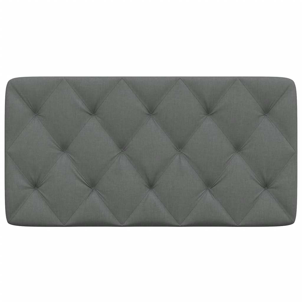 vidaXL Kopfteil-Kissen Dunkelgrau 100 cm Stoff