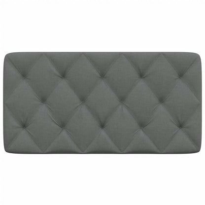 vidaXL Kopfteil-Kissen Dunkelgrau 100 cm Stoff