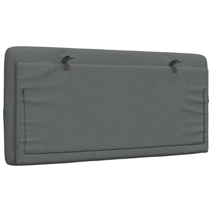 Kopfteil-Kissen Dunkelgrau 100 cm Stoff