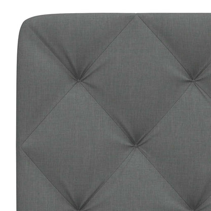 Kopfteil-Kissen Dunkelgrau 100 cm Stoff