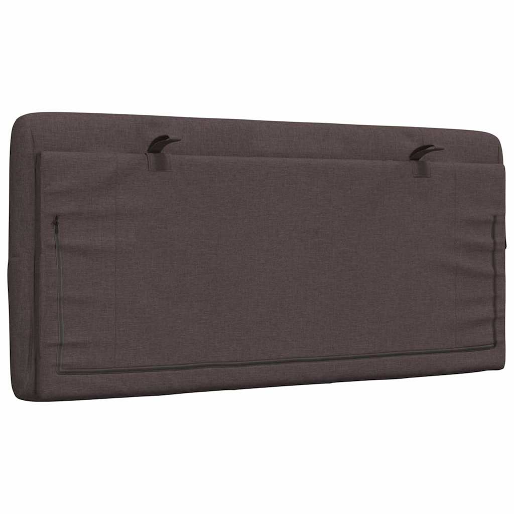 vidaXL Kopfteil-Kissen Dunkelbraun 100 cm Stoff