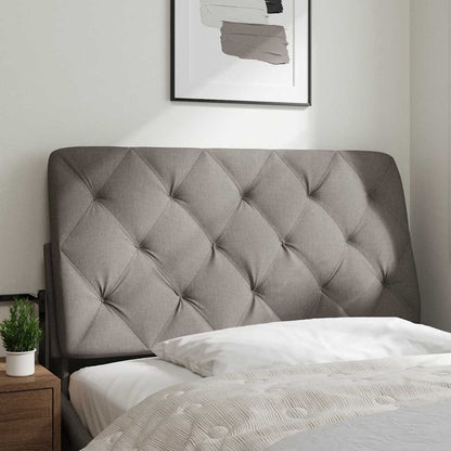 Kopfteil-Kissen Taupe 100 cm Stoff