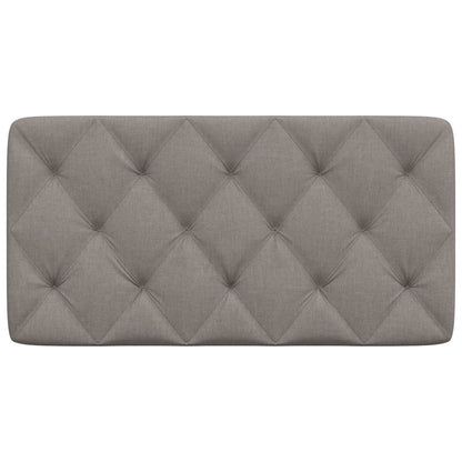 vidaXL Kopfteil-Kissen Taupe 100 cm Stoff
