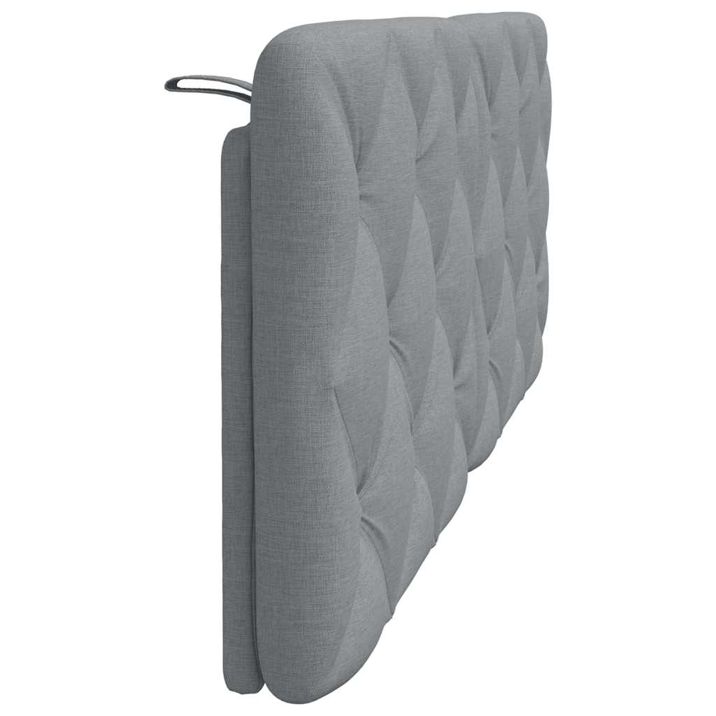 vidaXL Kopfteil-Kissen Hellgrau 120 cm Stoff