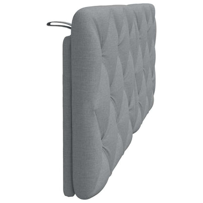 vidaXL Kopfteil-Kissen Hellgrau 120 cm Stoff