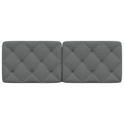 vidaXL Kopfteil-Kissen Dunkelgrau 120 cm Stoff