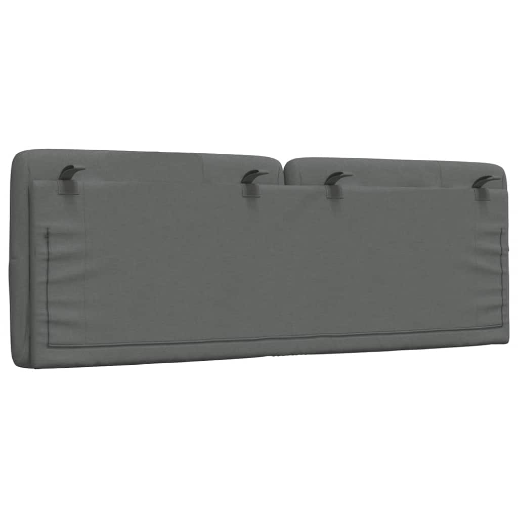 Kopfteil-Kissen Dunkelgrau 120 cm Stoff