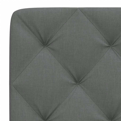 Kopfteil-Kissen Dunkelgrau 120 cm Stoff