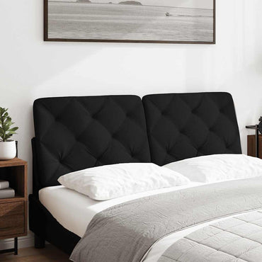 vidaXL Kopfteil-Kissen Schwarz 120 cm Stoff
