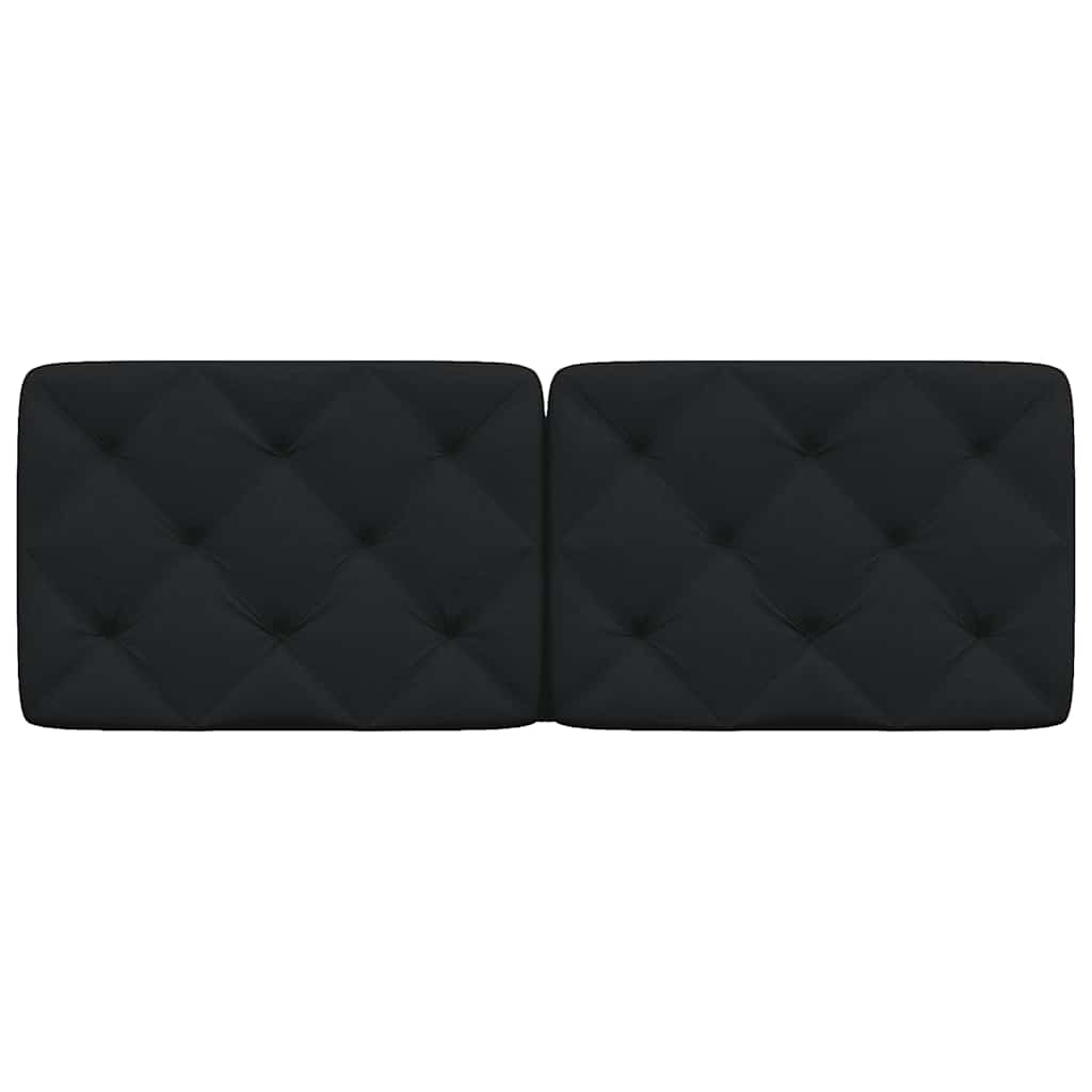 vidaXL Kopfteil-Kissen Schwarz 120 cm Stoff