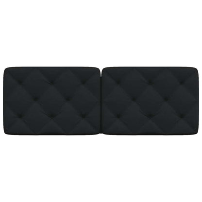vidaXL Kopfteil-Kissen Schwarz 120 cm Stoff