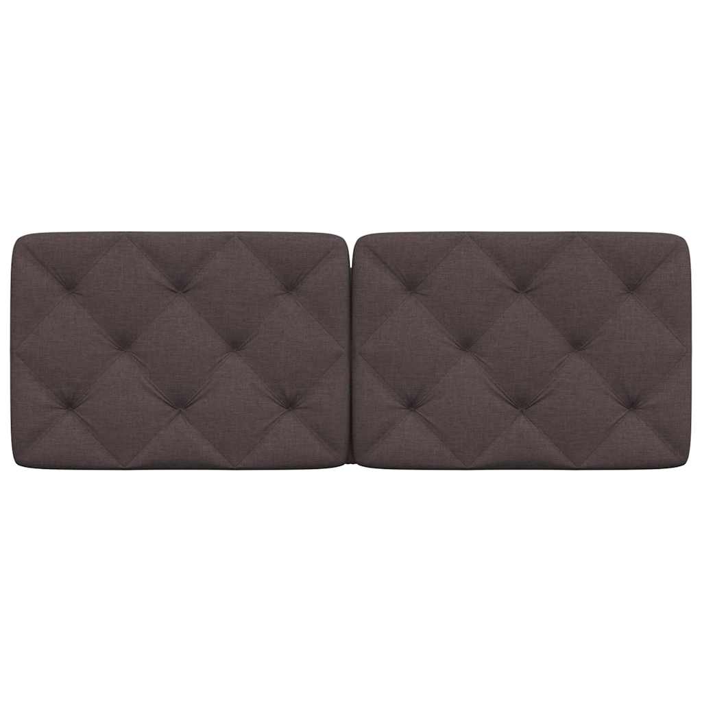 vidaXL Kopfteil-Kissen Dunkelbraun 120 cm Stoff