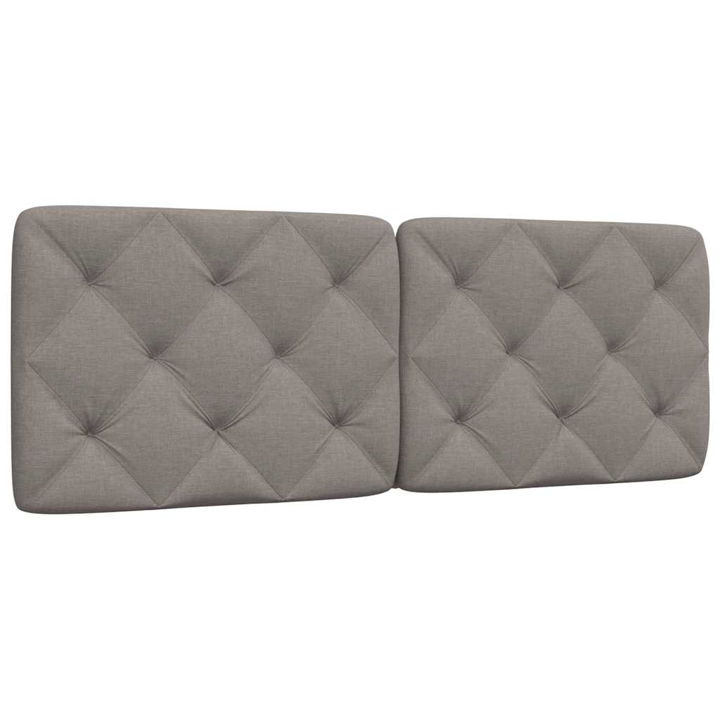 vidaXL Kopfteil-Kissen Taupe 120 cm Stoff