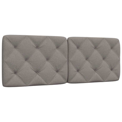 vidaXL Kopfteil-Kissen Taupe 120 cm Stoff