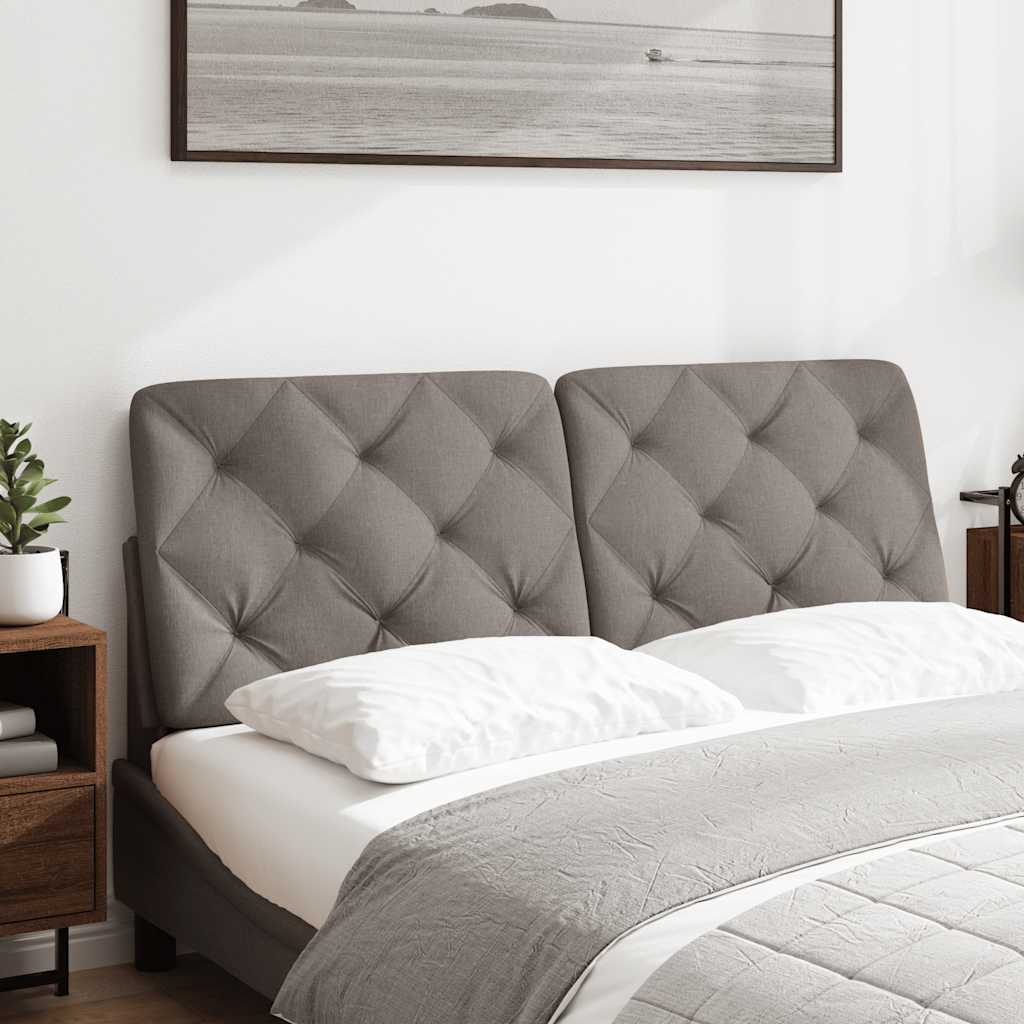 vidaXL Kopfteil-Kissen Taupe 120 cm Stoff