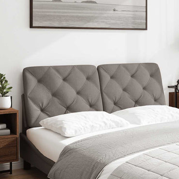 vidaXL Kopfteil-Kissen Taupe 120 cm Stoff