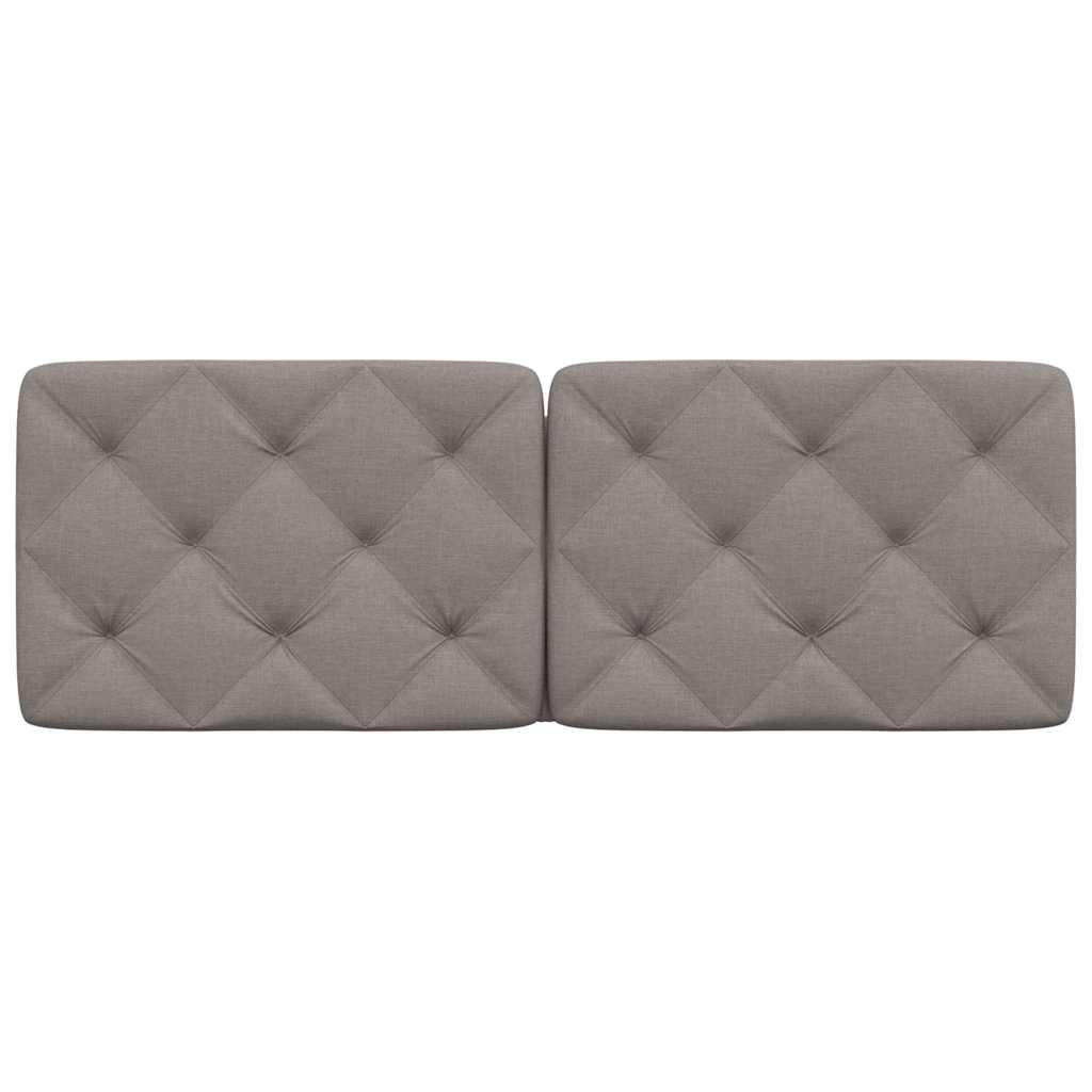 vidaXL Kopfteil-Kissen Taupe 120 cm Stoff